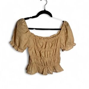 Tan Crop Top